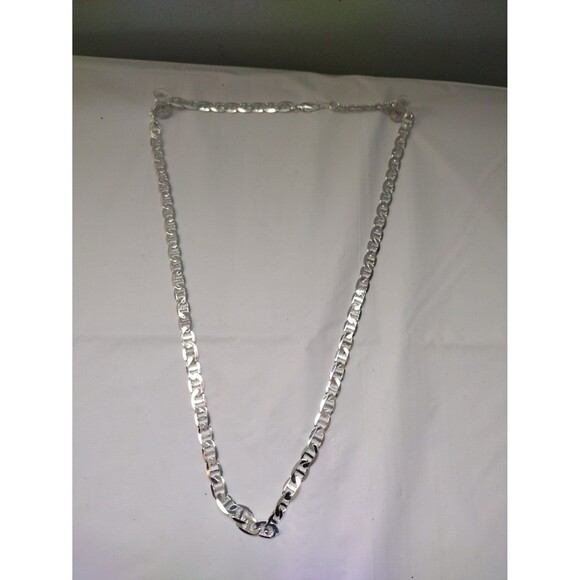 COPY - Silver Plated 22" Figaro Chain 4mm - Picture 1 of 3